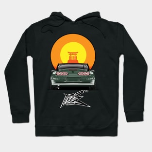 toyota supra a80 lowered dark green Hoodie